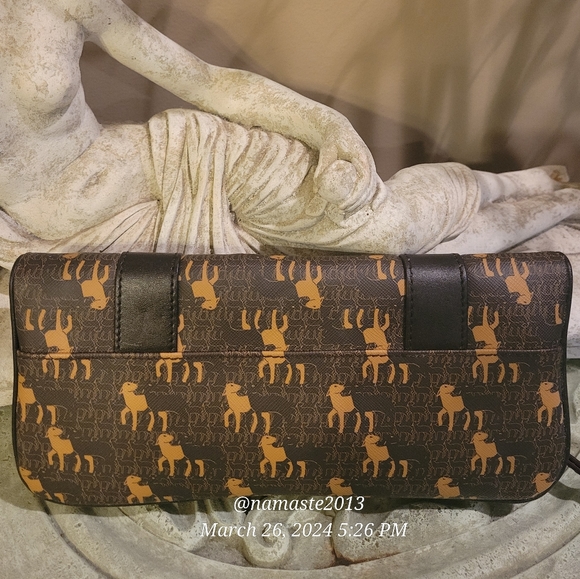 L.A.M.B. Gwen Stefani Multi Patern Fold Over Clutch Designer Luxury Celeb  #747 - Picture 3 of 14